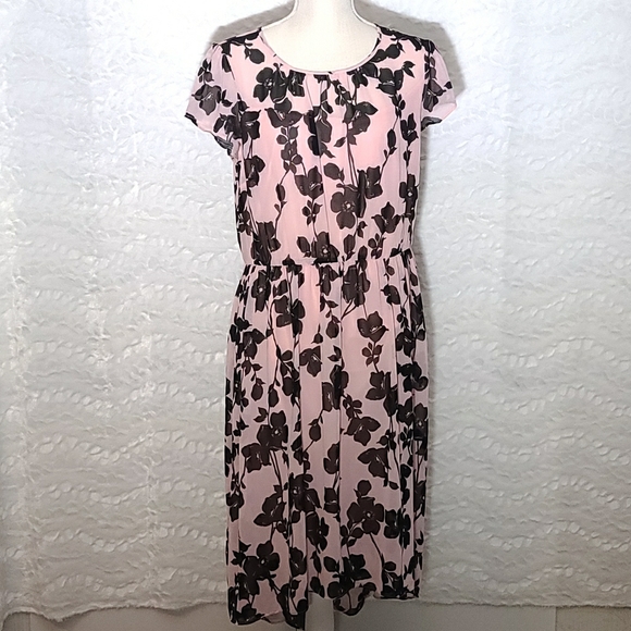 Dress Barn Dresses & Skirts - Cb established 1962 Maxi Dress Pink/ Black Size 12